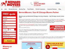 Tablet Screenshot of bernardmovers.com